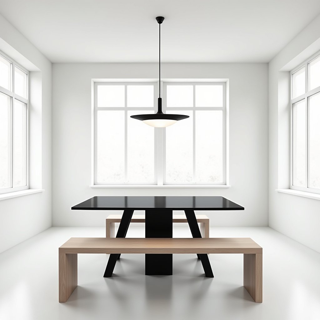 Dining Table With Bench 17