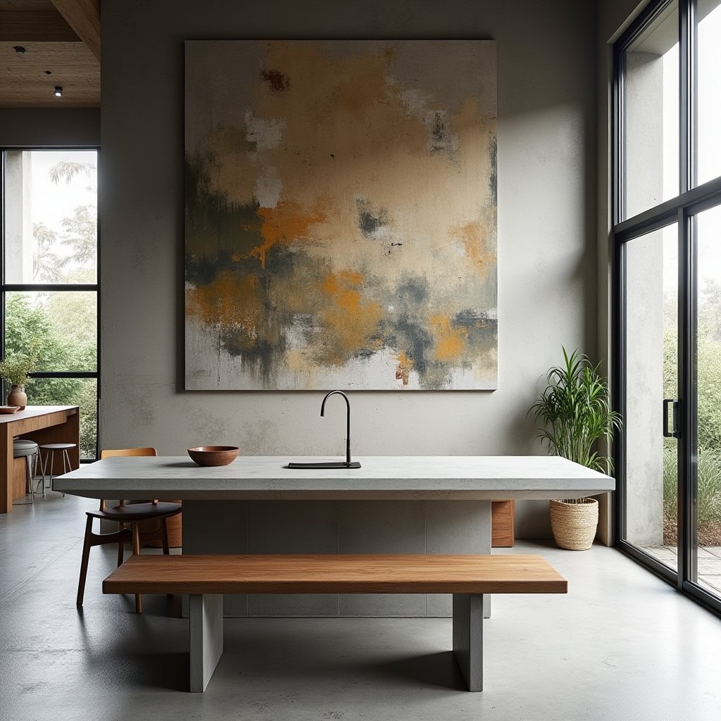 Dining Table With Bench 20