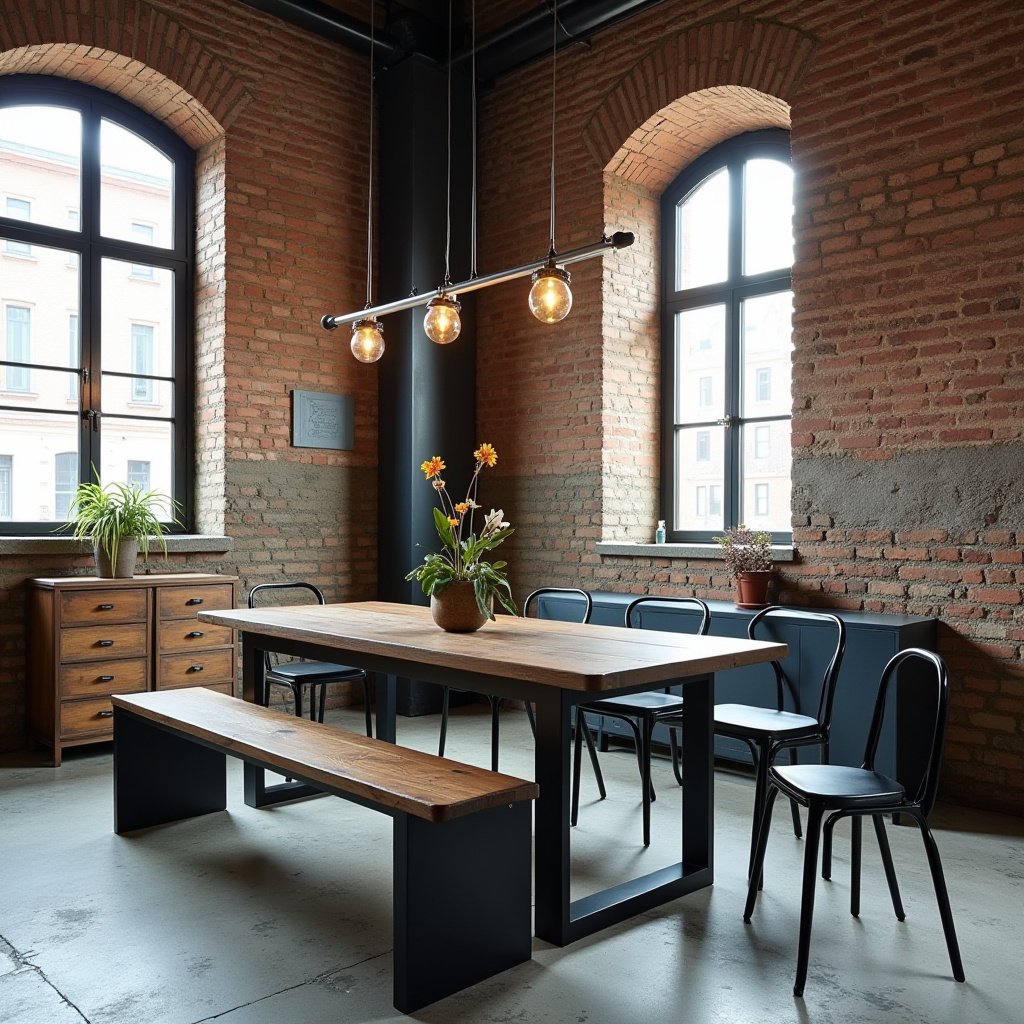 Dining Table With Bench 3