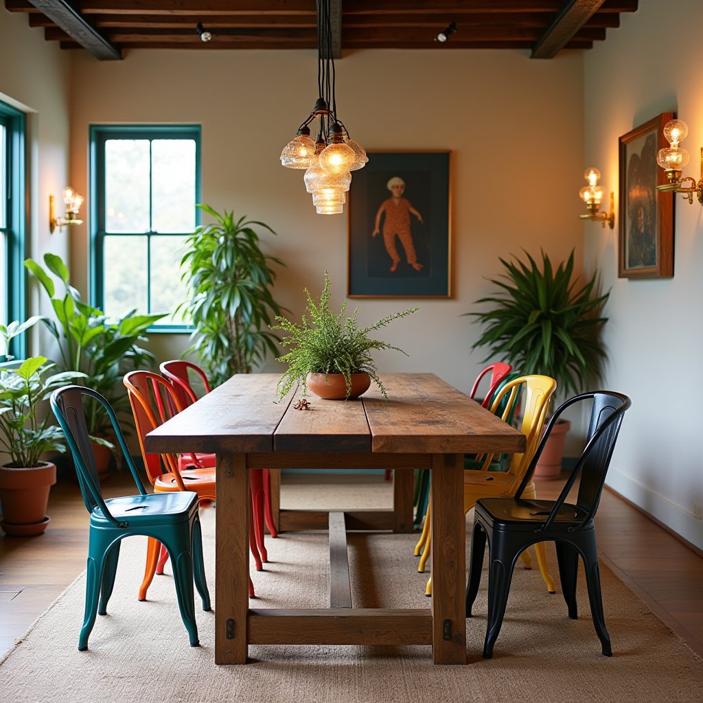 Eclectic Dining Room 11