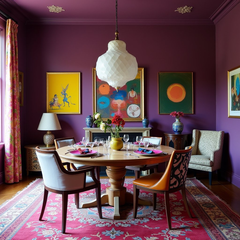 Eclectic Dining Room 13