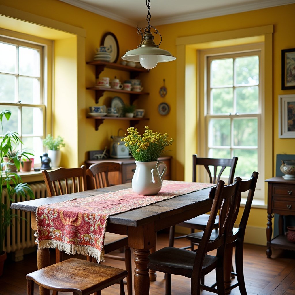 Eclectic Dining Room 14
