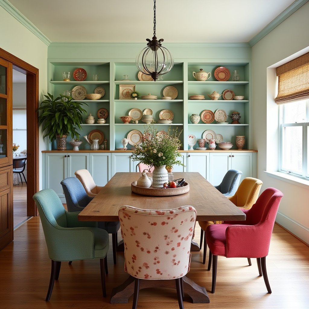 Eclectic Dining Room 20