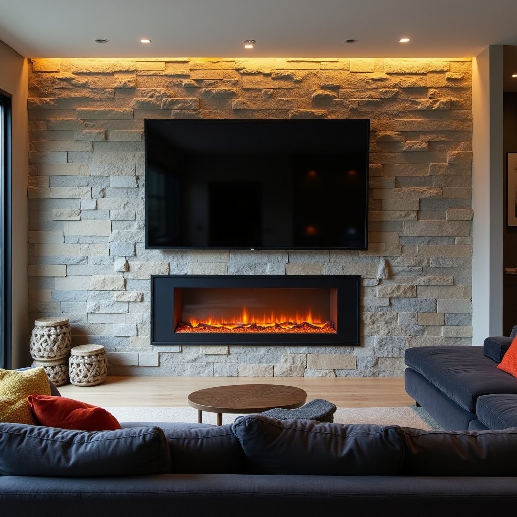 Electric Fireplace Ideas With Tv 11