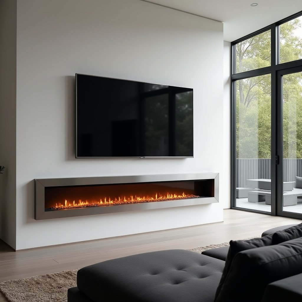 Electric Fireplace Ideas With Tv 16