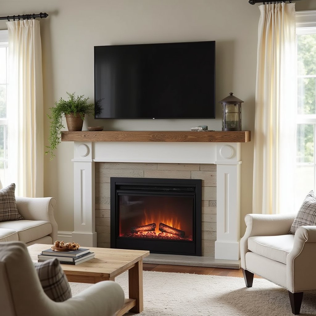 Electric Fireplace Ideas With Tv 3