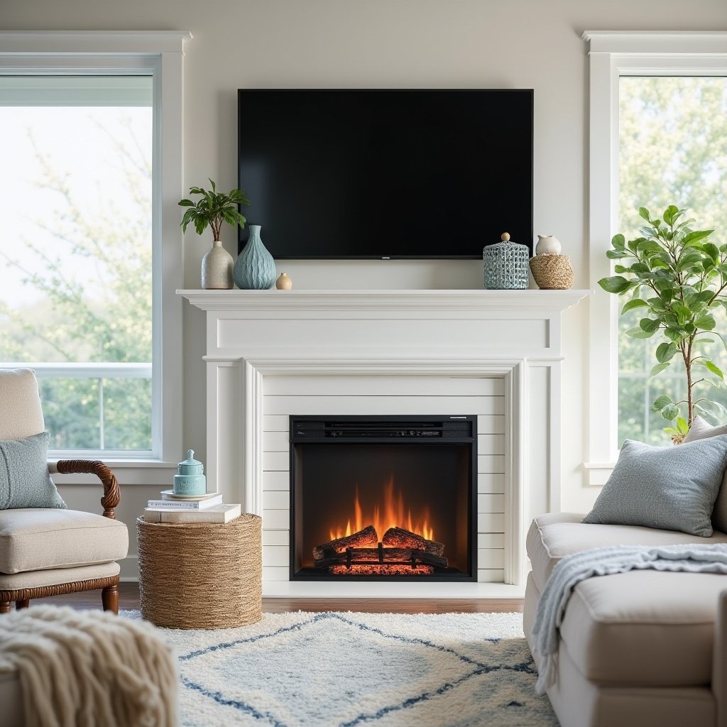 Electric Fireplace Ideas With Tv 5