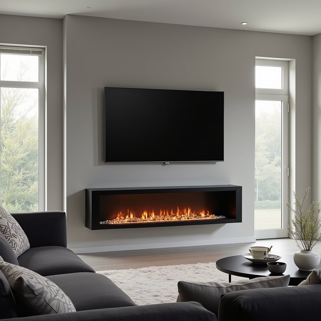 Electric Fireplace Ideas With Tv 7