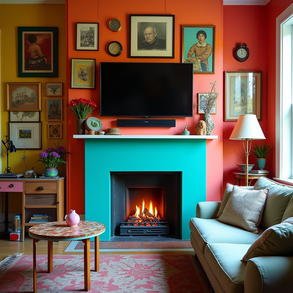 Electric Fireplace Ideas With Tv 8