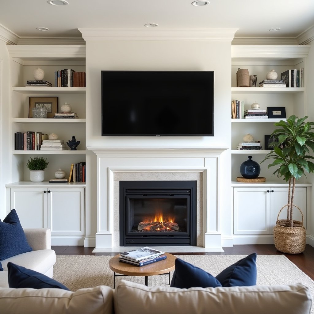 Electric Fireplace Ideas With Tv 9