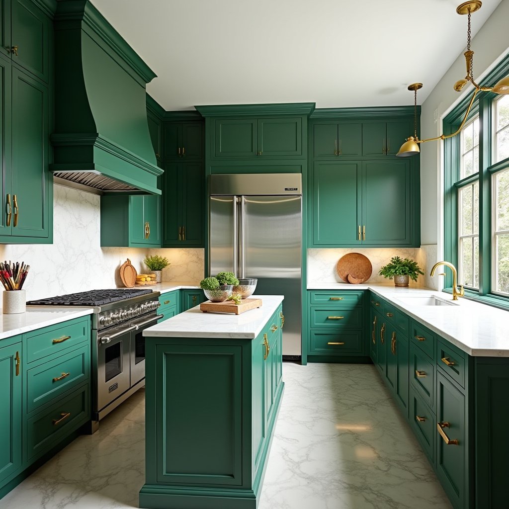 Emerald Green Kitchen 1