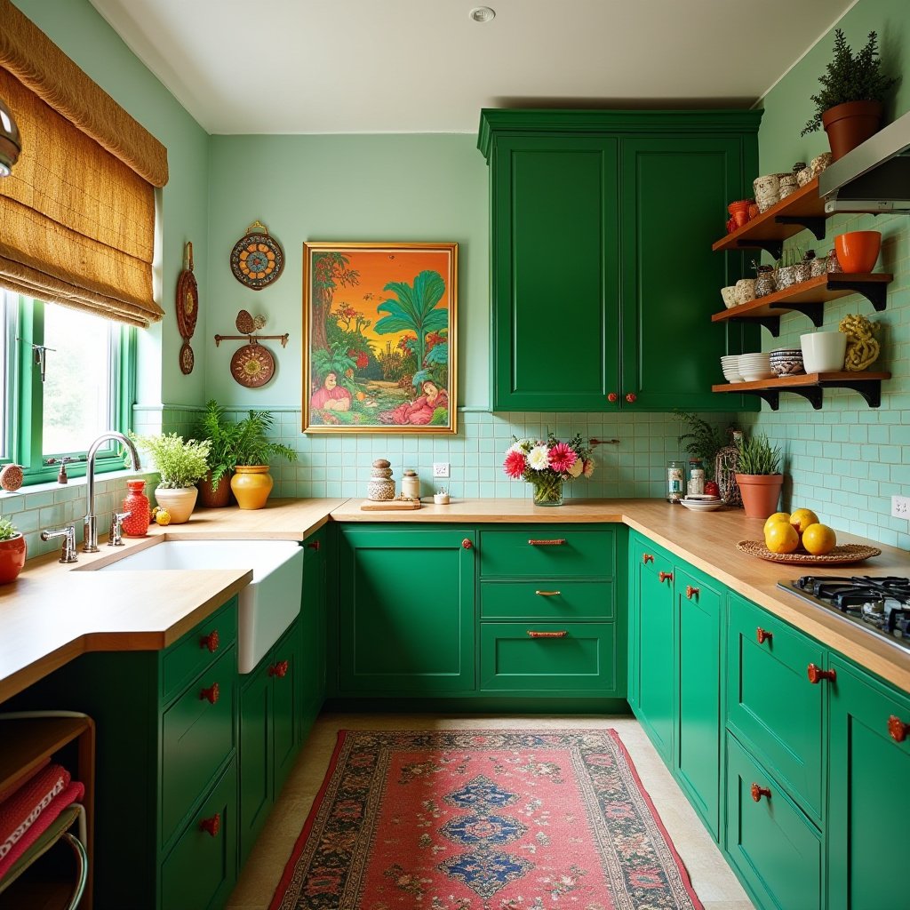 Emerald Green Kitchen 12