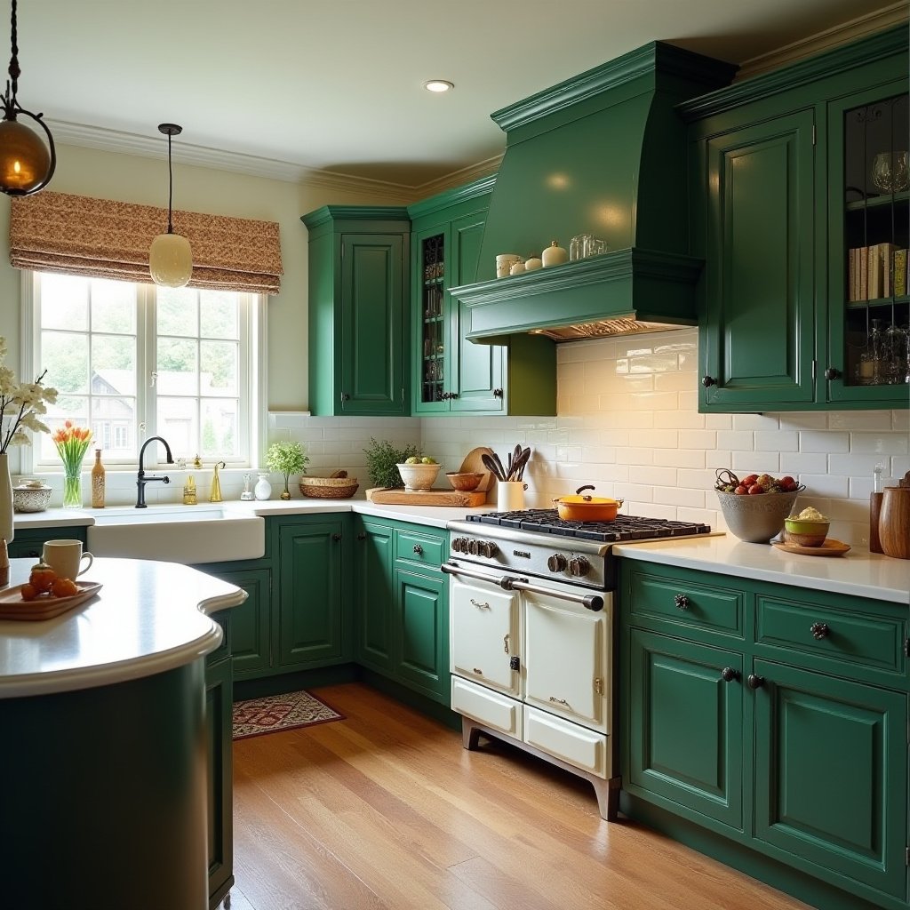 Emerald Green Kitchen 13