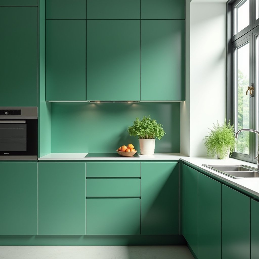 Emerald Green Kitchen 14
