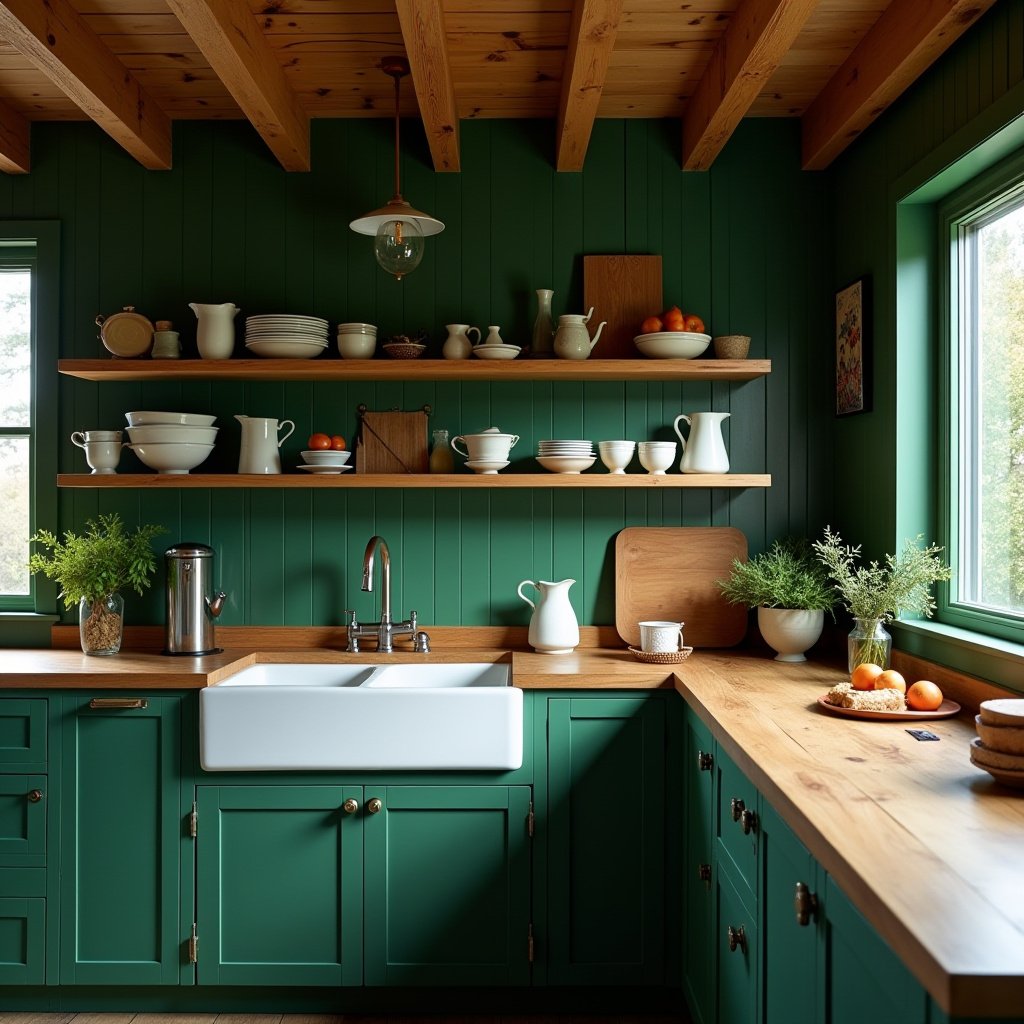 Emerald Green Kitchen 2