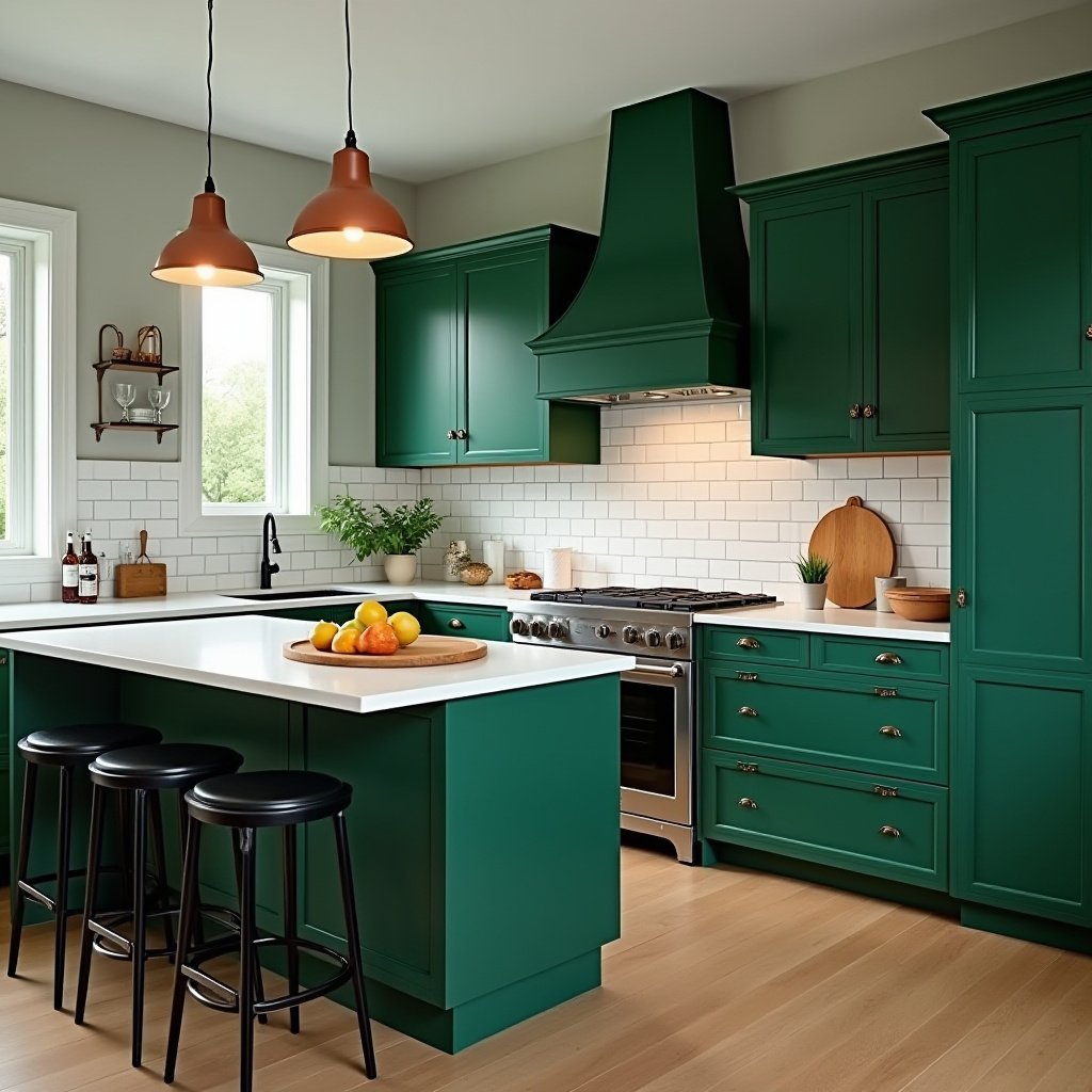Emerald Green Kitchen 5