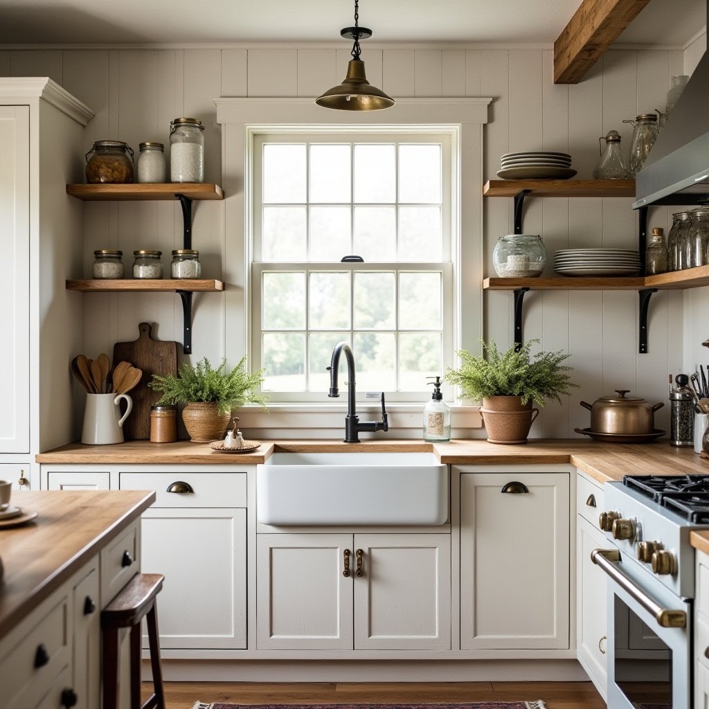 Farmhouse Kitchen Cabinets 1