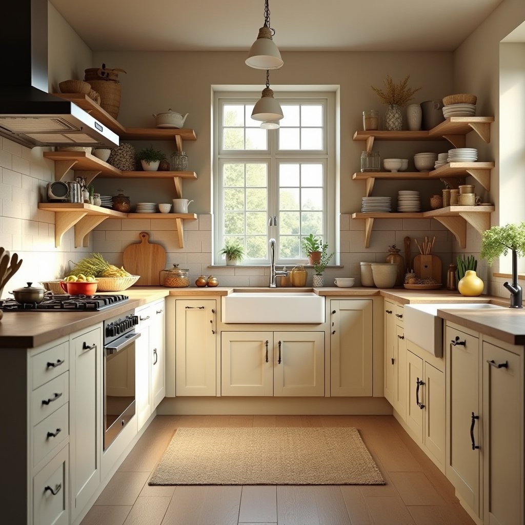 Farmhouse Kitchen Cabinets 9