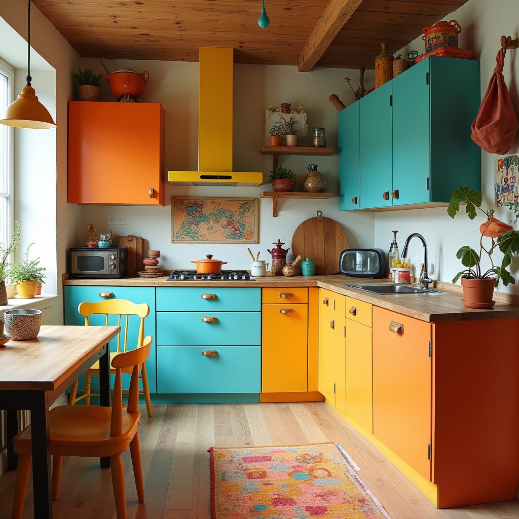 Kitchen Cabinets Color Combination 15