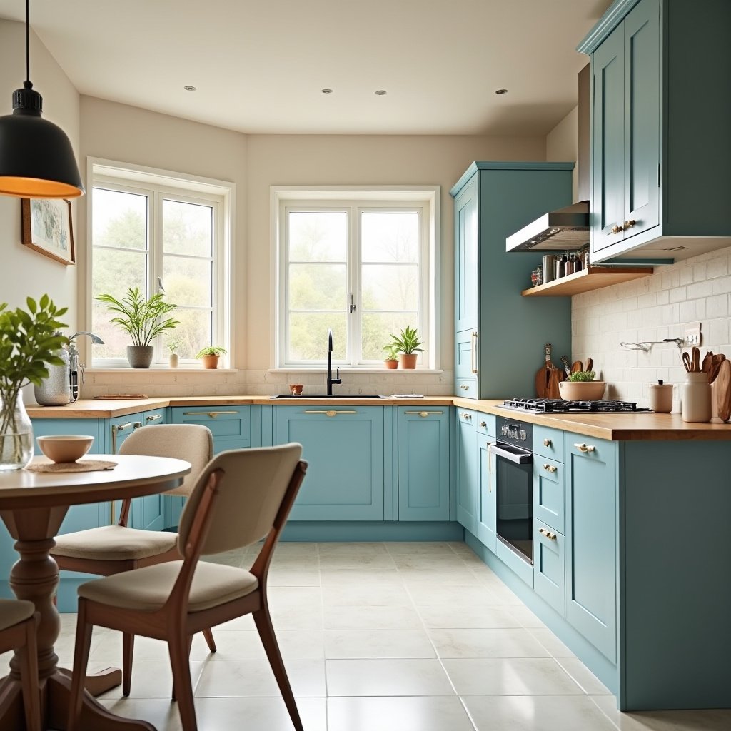 Light Blue Kitchen Cabinets 15