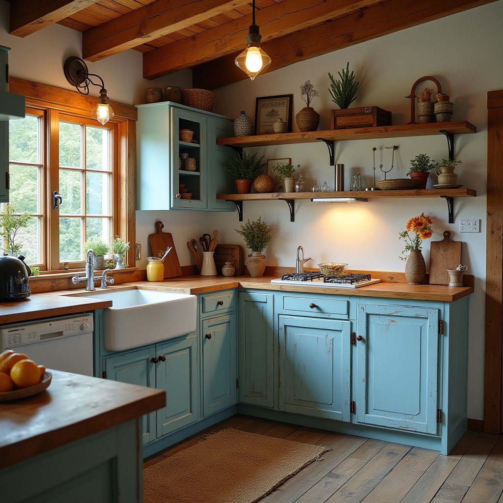Light Blue Kitchen Cabinets 17