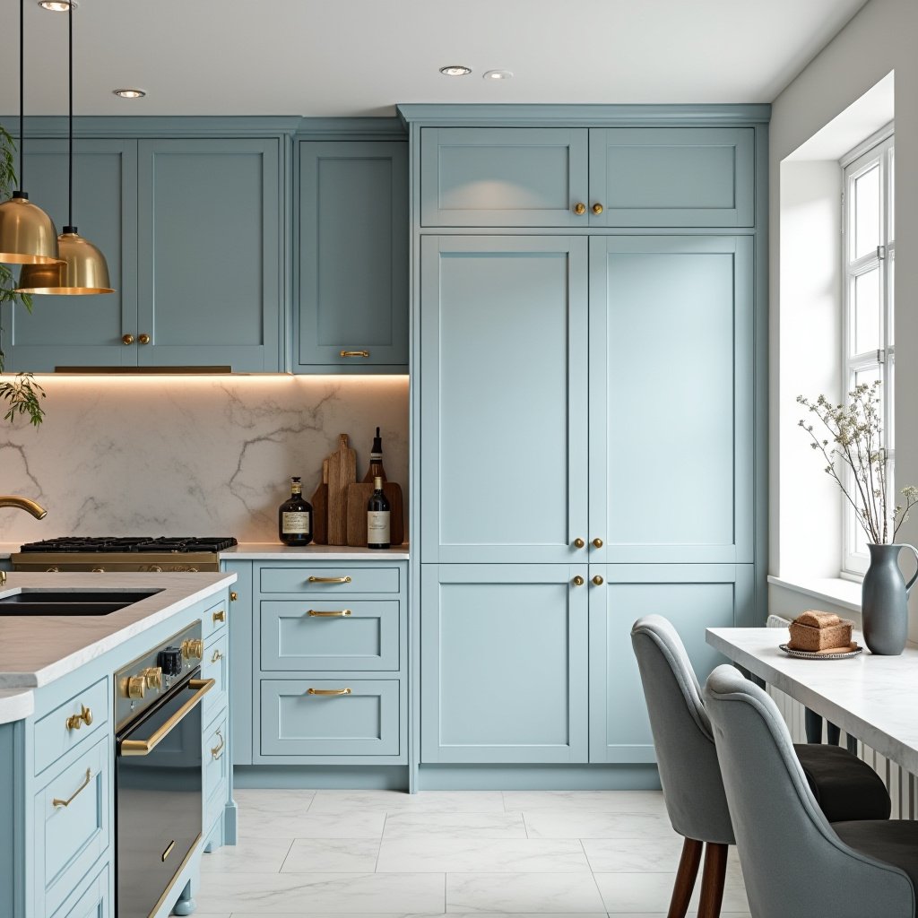 Light Blue Kitchen Cabinets 18