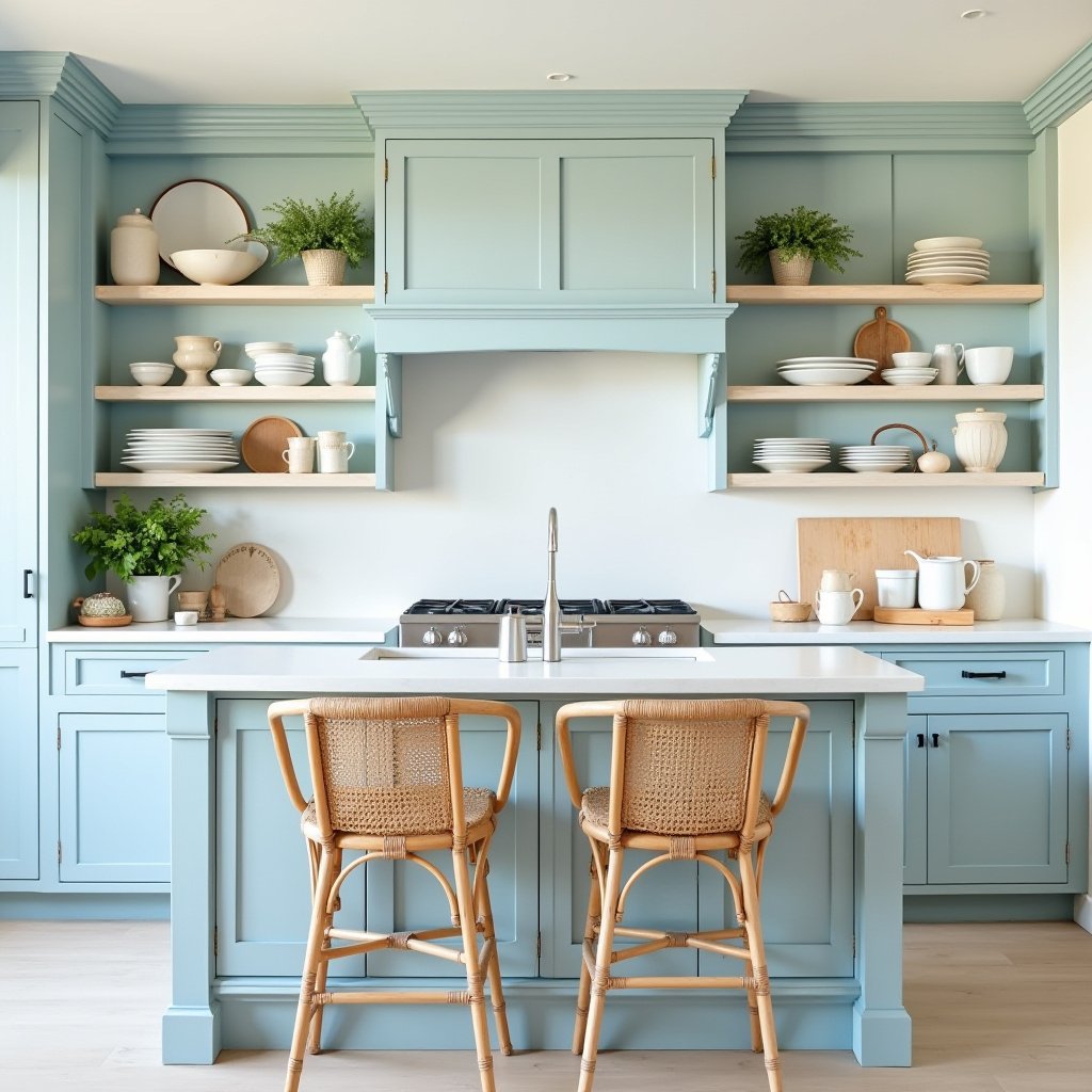 Light Blue Kitchen Cabinets 2