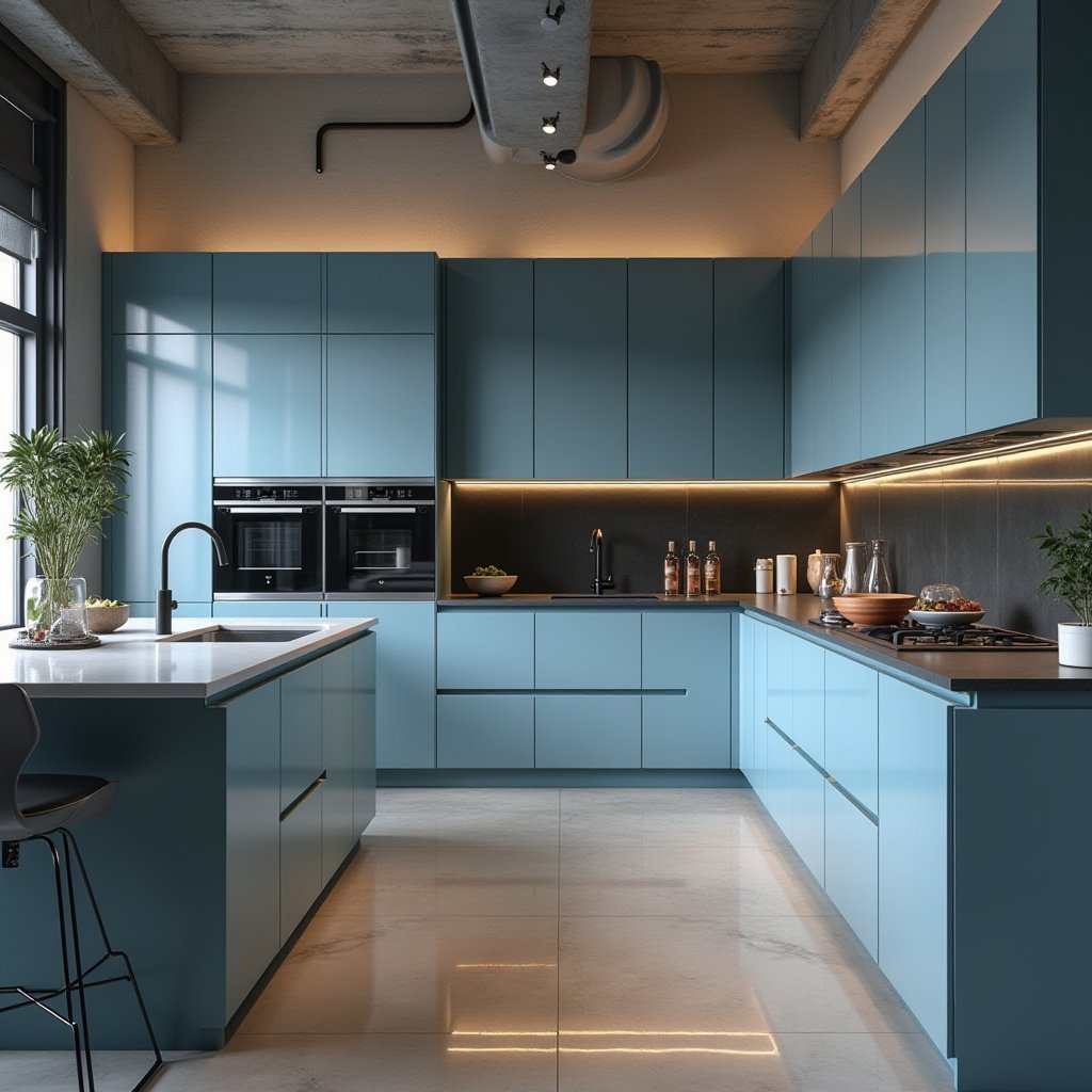 Light Blue Kitchen Cabinets 20