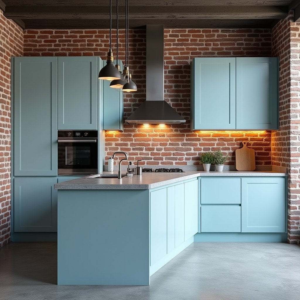 Light Blue Kitchen Cabinets 3