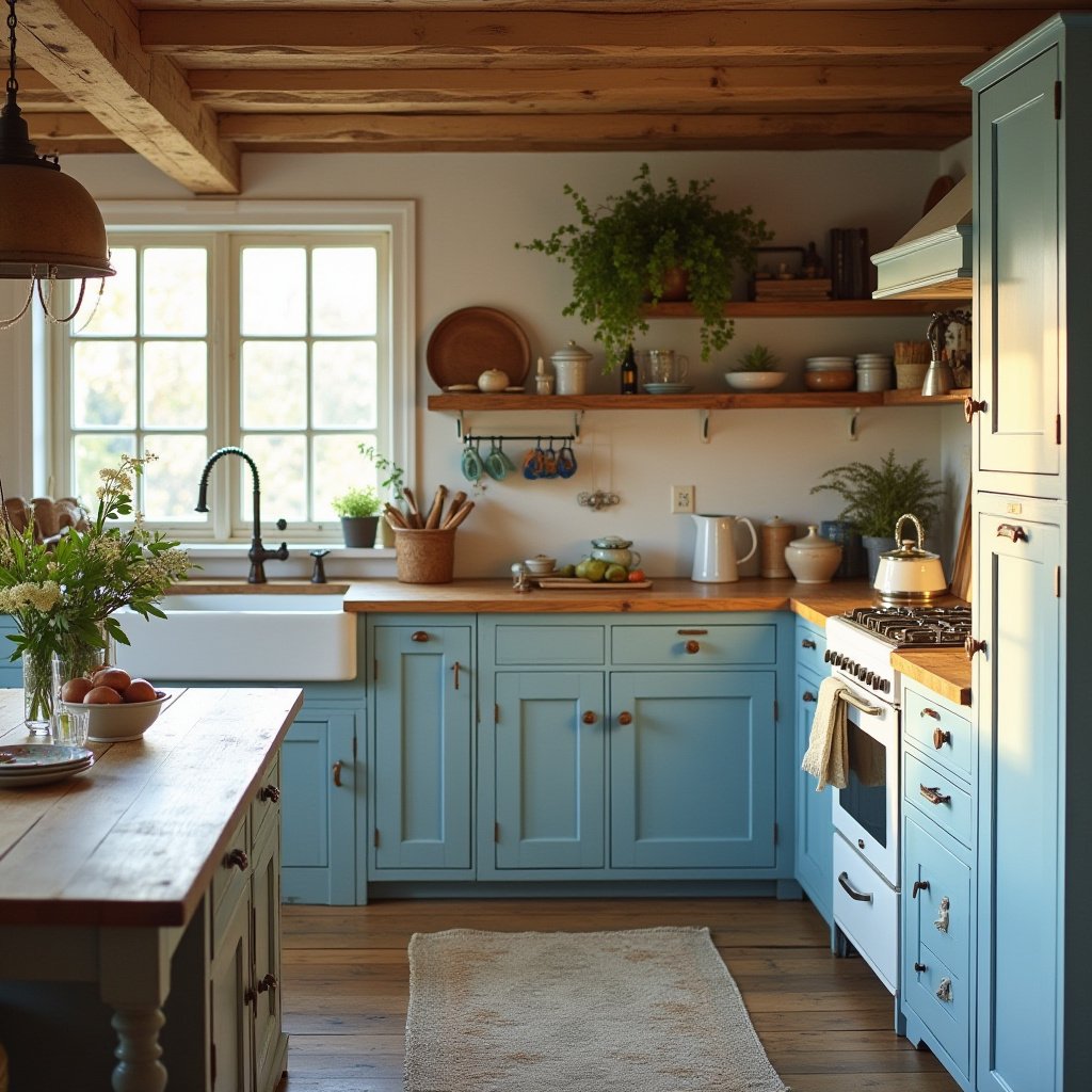 Light Blue Kitchen Cabinets 5