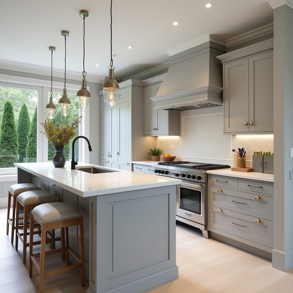 Light Grey Kitchen Cabinets 9