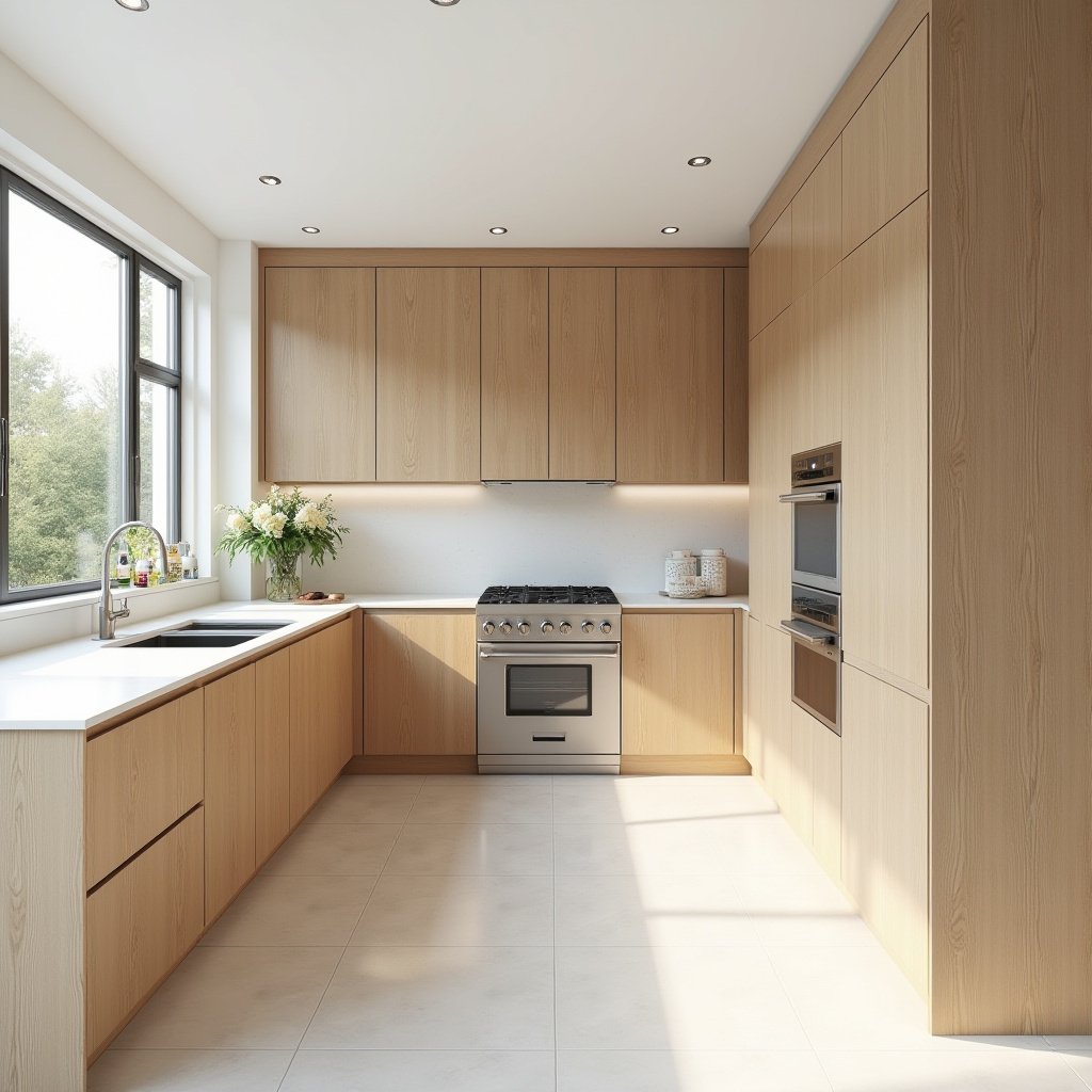 Light Wood Cabinets 1