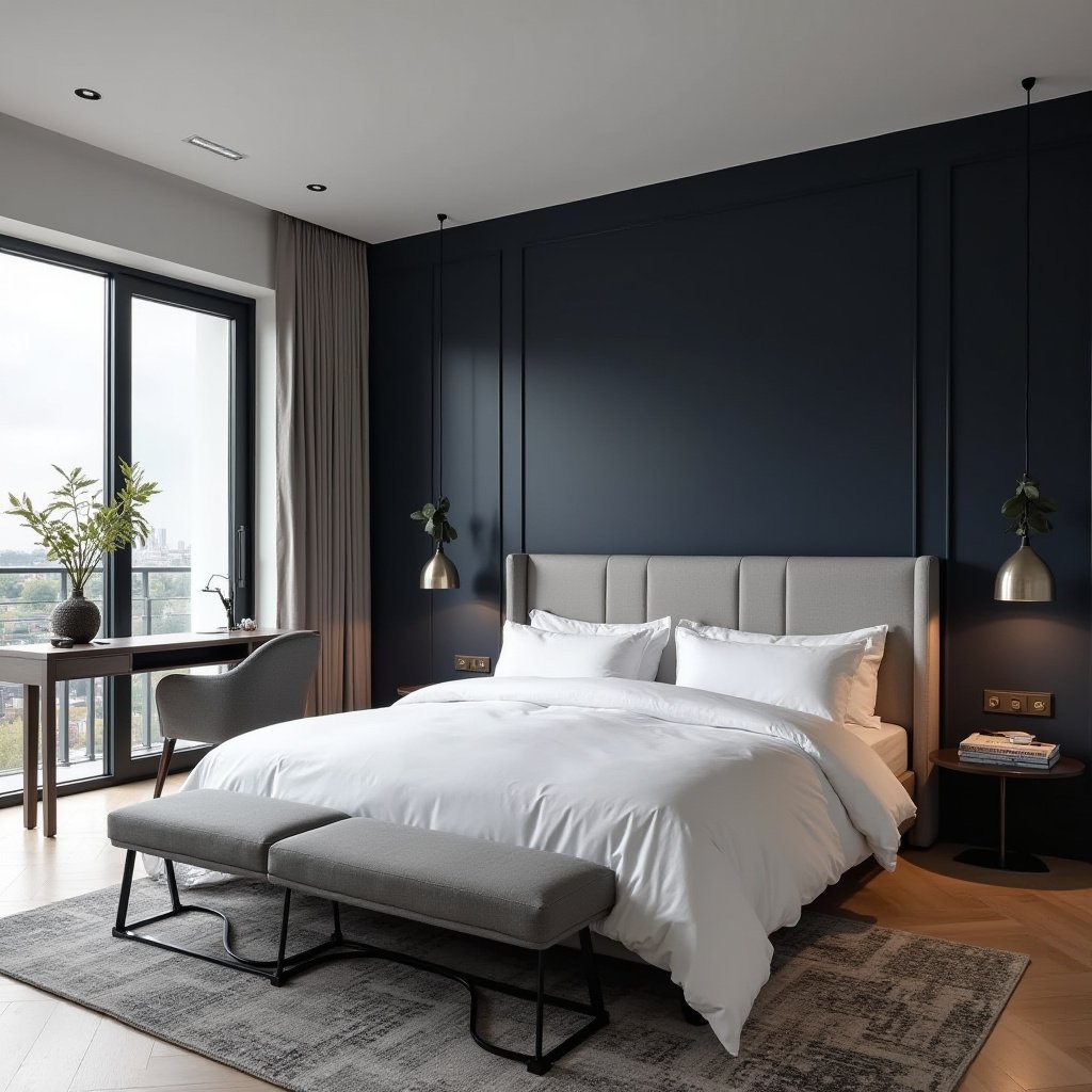 Master Bedrooms With Accent Wall 14
