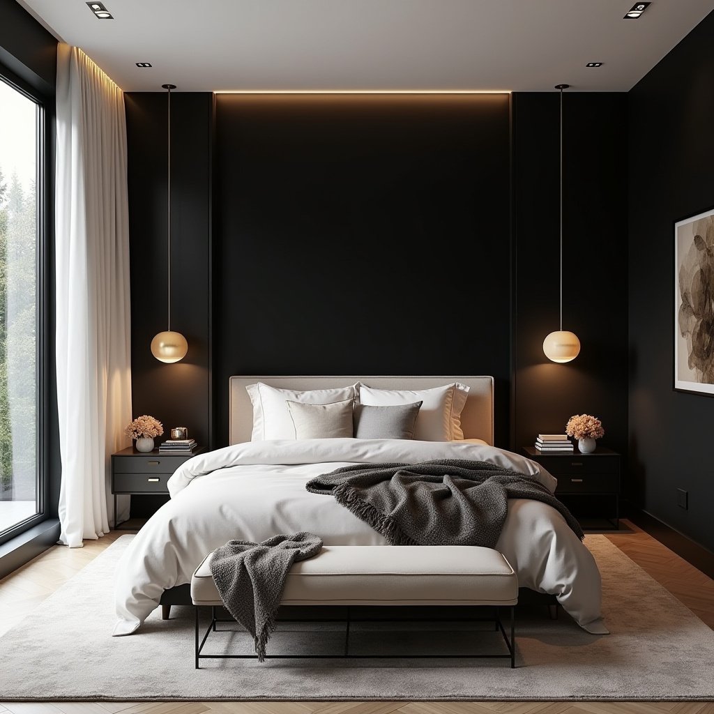 Master Bedrooms With Accent Wall 16