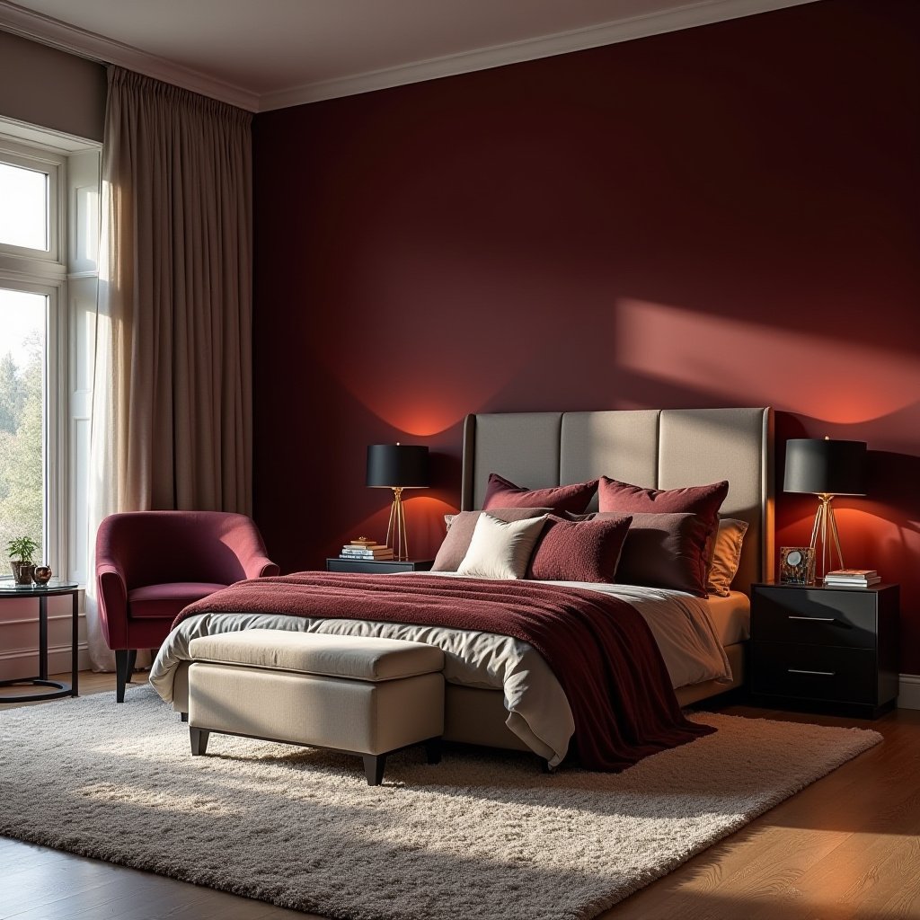 Master Bedrooms With Accent Wall 19