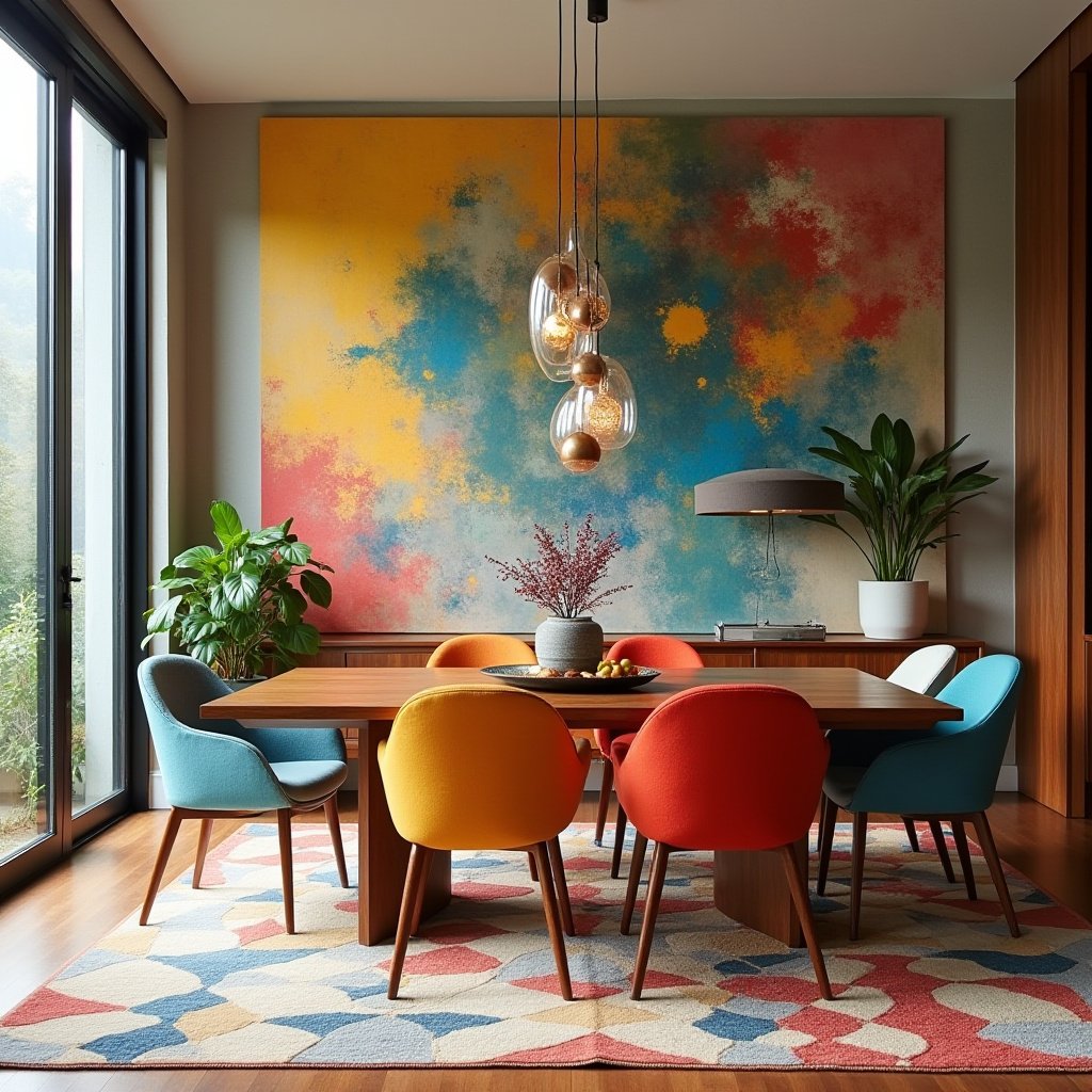 Mid Century Modern Dining Room 12
