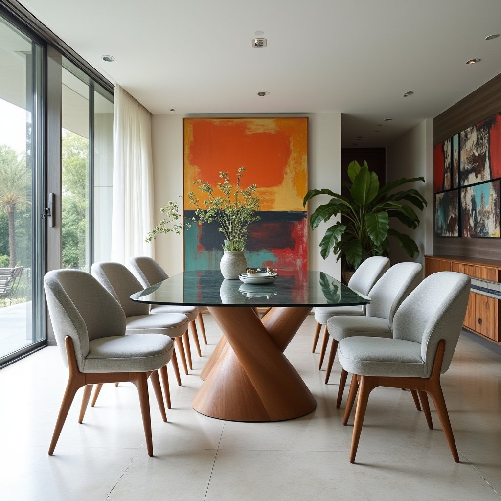 Mid Century Modern Dining Room 5
