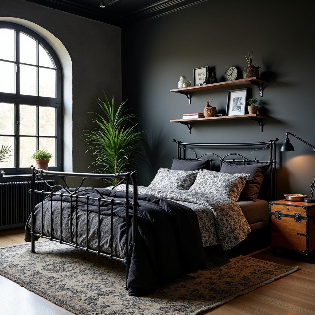 Modern Black Bedroom 6
