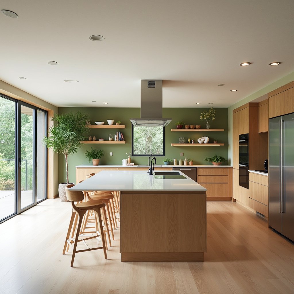Modern Oak Kitchen 1