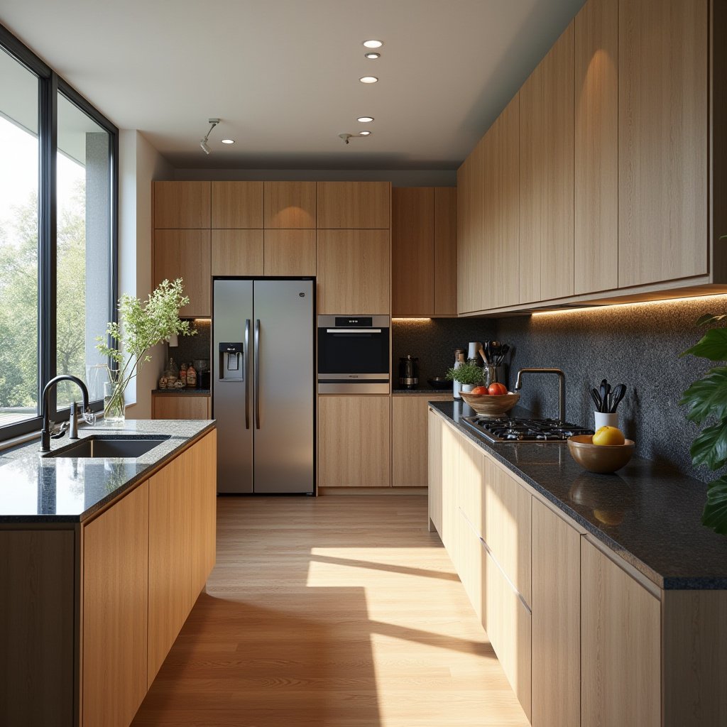 Modern Oak Kitchen Cabinets 12