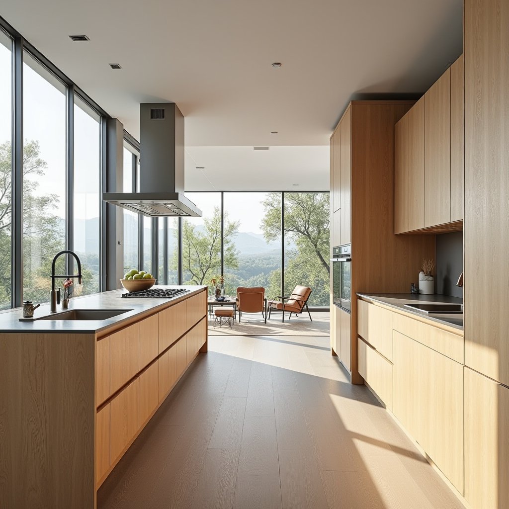 Modern Oak Kitchen Cabinets 17