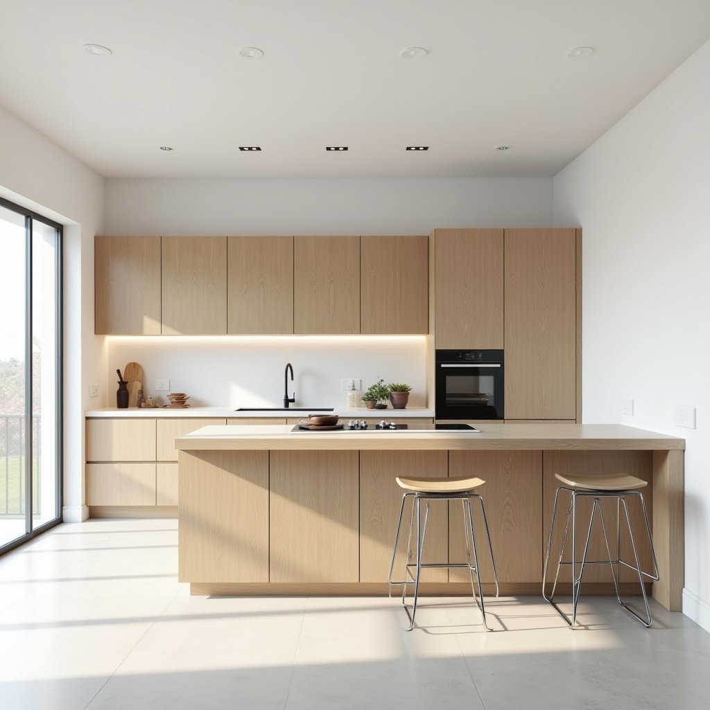 Modern Oak Kitchen Cabinets 19