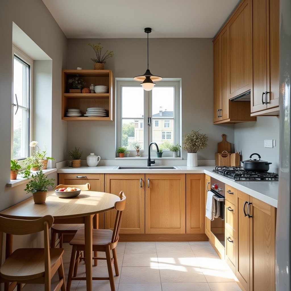 Modern Oak Kitchen Cabinets 2