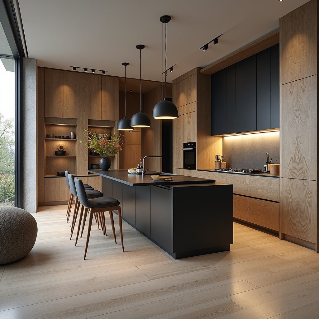 Modern Oak Kitchen Cabinets 20