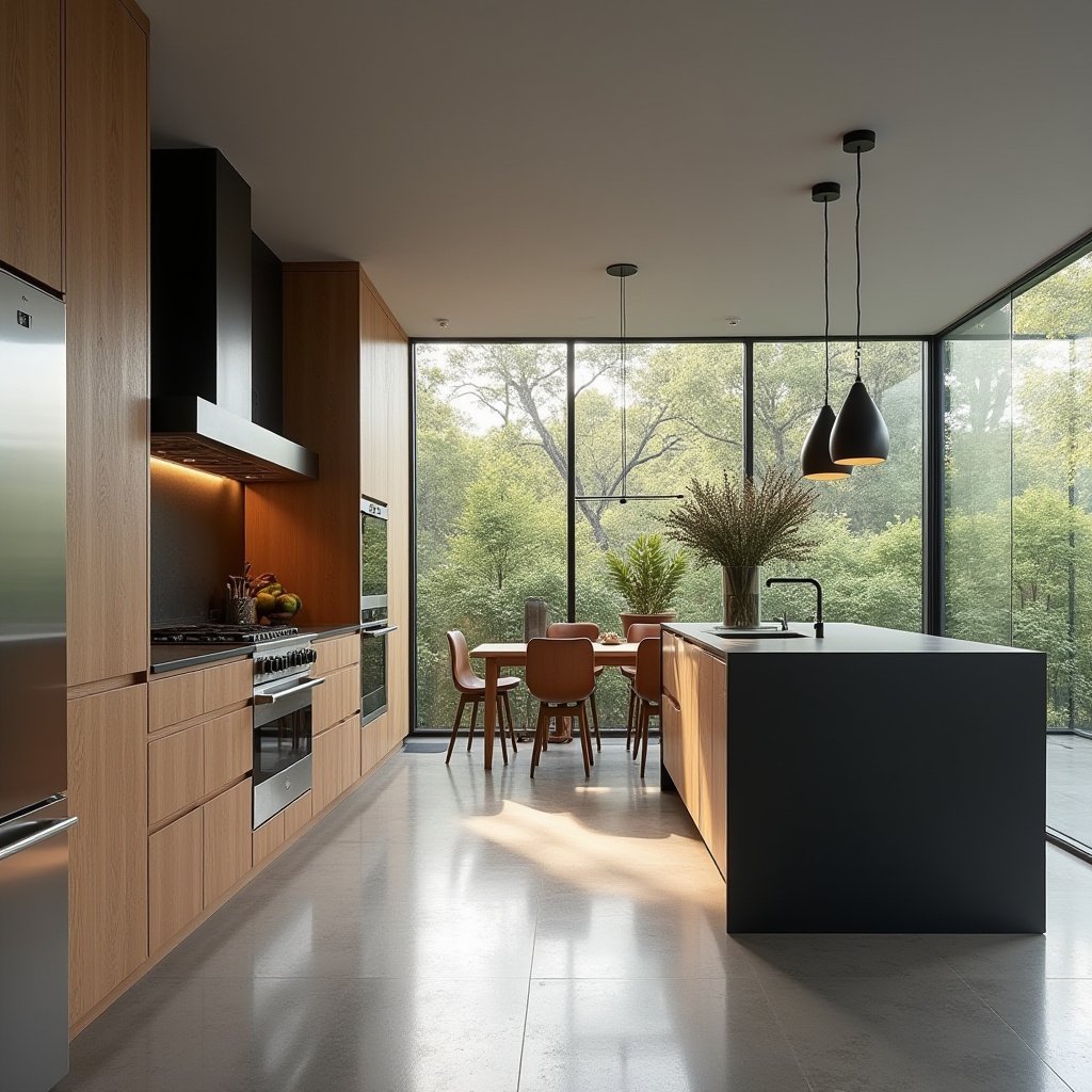 Modern Oak Kitchen Cabinets 6