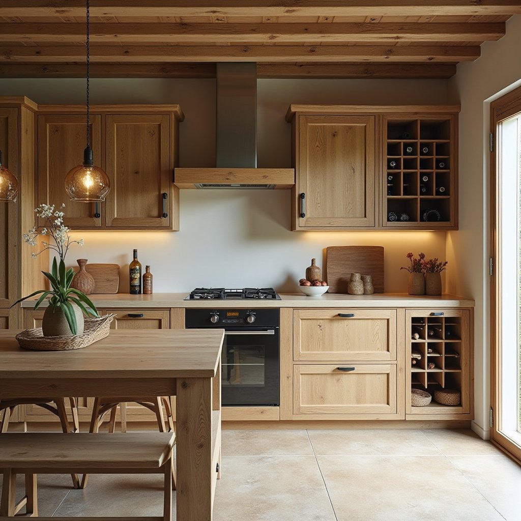 Modern Oak Kitchen Cabinets 7