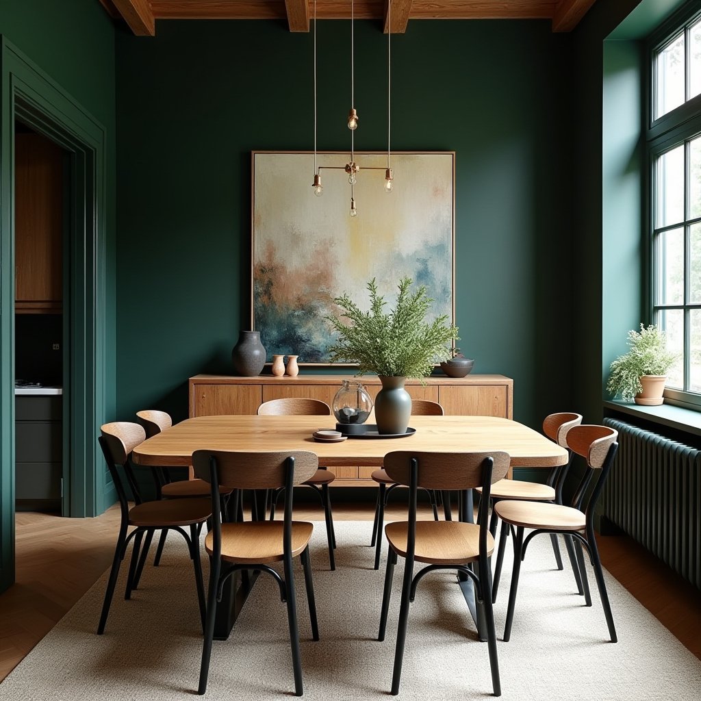 Modern Rustic Dining Room Ideas 11