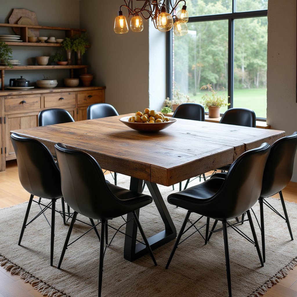 Modern Rustic Dining Room Ideas 9