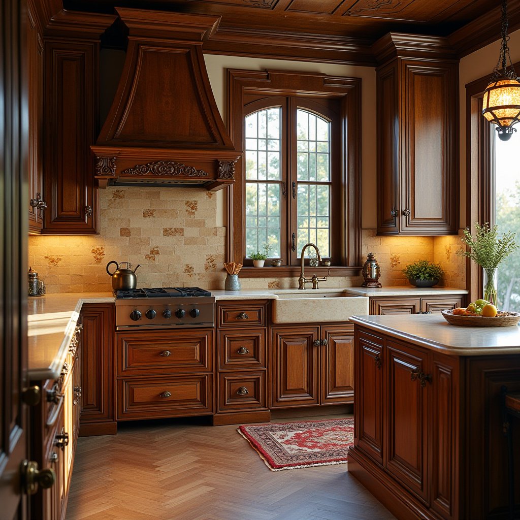 Natural Wood Kitchen Cabinets 6