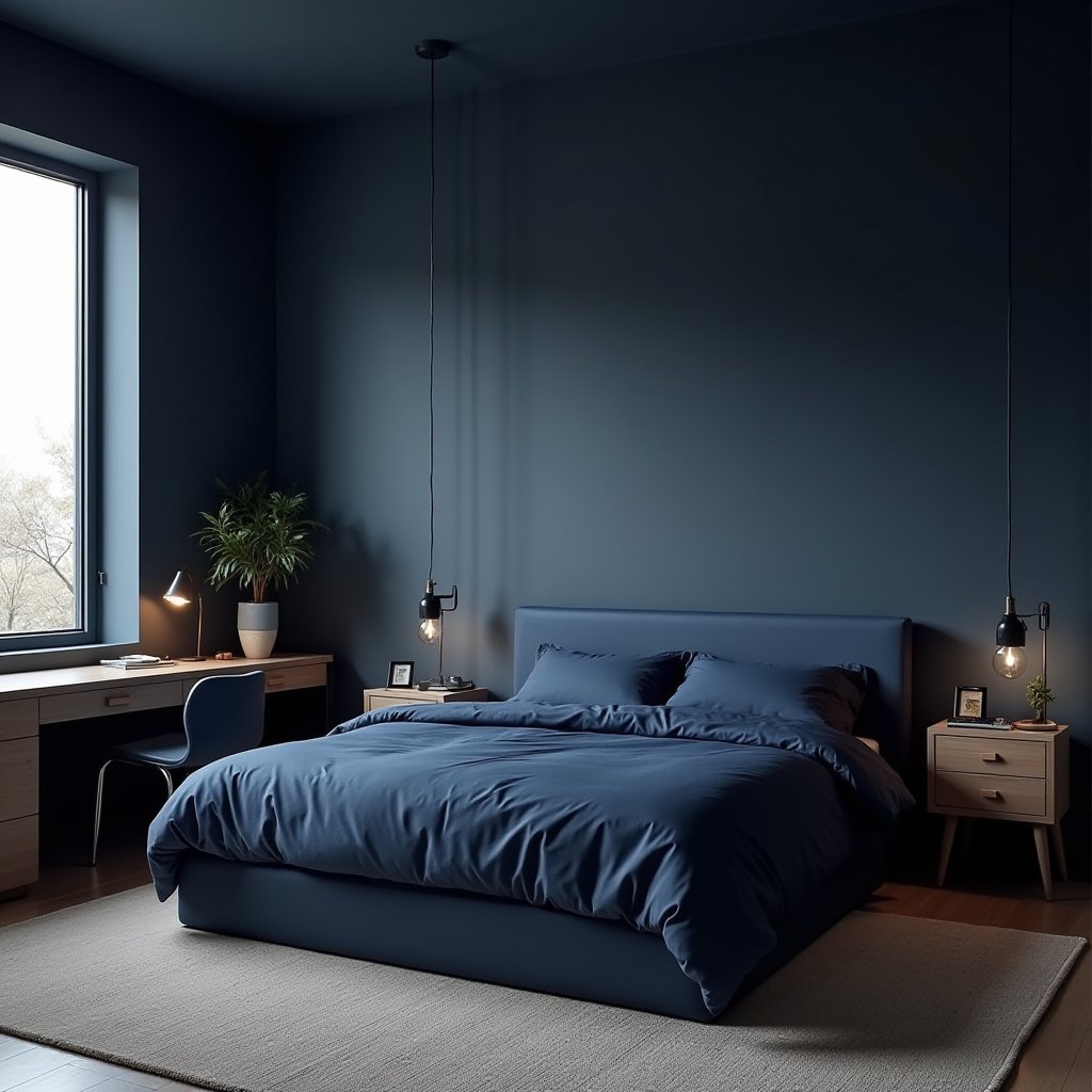 Navy Blue Bedroom Ideas 15